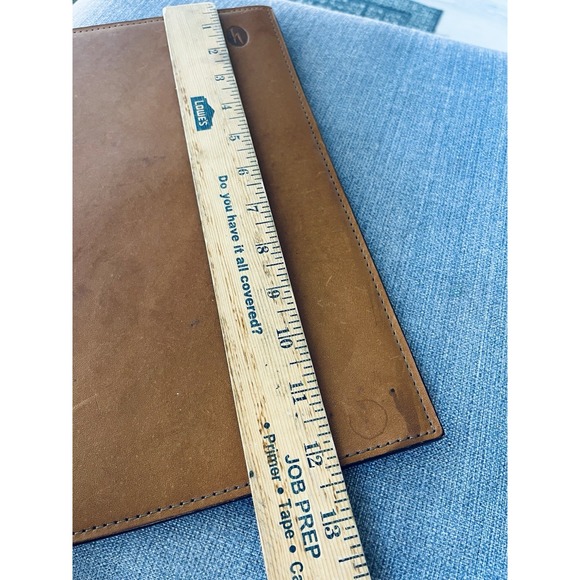 Hartmann Brown Leather Portfolio Organizer Notebook Zofran Pharmaceutical Rep
